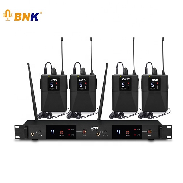 BNK ER-104 High Quality 4 Channel in Ear Monitor System In-Ear Monitoring 4 Channel