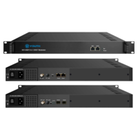 Modulator DVB-T IP QAM 8/16ch, Input IP 256/512, Output RF 50-960MHz, MER≥40dB, 1U, Manajemen Web, HZY-3308T