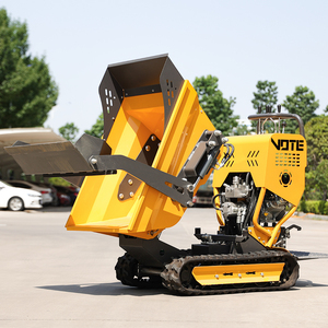 Mini Camión Volquete con Motor EPA, Uso Agrícola, Autodescarga Hidráulica, Camión Volquete Pequeño sobre Orugas, Envío Gratis - Product Image 3