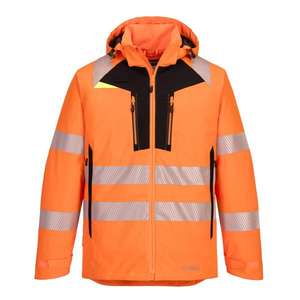 PORTWEST - DX461OBRL DX4 High visibility <b>orange</b>/black winter jacket - EAN 5036108358380 <b>HI</b>-<b>VIS</b> WORKWEAR - Product Image 1