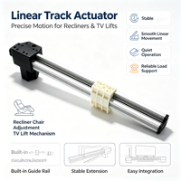 Actionneur linéaire à moteur CC THCOO avec rail de guidage en aluminium, couple de 4000 N pour l'automatisation industrielle et les équipements OEM
