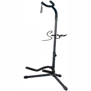 Soporte de guitarra de marca famosa OEM, estante vertical para bajos eléctricos acústicos, soporte individual para cuello, diseño de trípode - Product Image 1