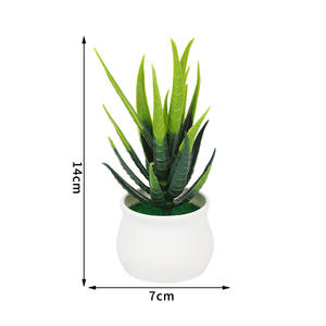 Plante Artificielle J13 en Pot pour Bureau, Salon, Balcon, Aménagement Paysager de Bureau, Petite Plante en Pot - Product Image 5