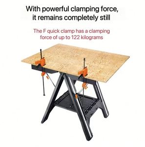Bancs de travail multifonctionnels en bois DIY, scie à découper, établi de <span class=keywords><strong>menuiserie</strong></span> portable, <span class=keywords><strong>table</strong></span> de travail pliable, <span class=keywords><strong>table</strong></span> de travail mobile pour le travail du bois - Product Image 4