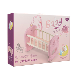 2025 filles nouvelle maison de jeu bébé poupée <span class=keywords><strong>lit</strong></span> de couchage jouet Mini poupée rose <span class=keywords><strong>lit</strong></span> de couchage accessoires jouet - Product Image 6
