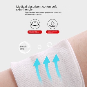 Одноразовый стерильный марлевый тампон 10x10 см для дезинфекции ран, перевязочный материал, первая помощь, сертифицирован CE, модель G55 - Product Image 2