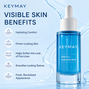 Suero Facial Antiarrugas con Péptidos de Cobre GHK-Cu 30ml, Ácido Hialurónico Hidratante y Reafirmante, Suavizante de Líneas Finas, Marca Privada OEM ODM - Product Image 2
