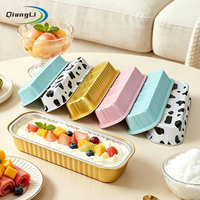 Moule à muffins/cupcakes rectangulaire jetable en aluminium de qualité alimentaire, compatible micro-ondes, 200 ml, format mini, pour cuisson et ramekin