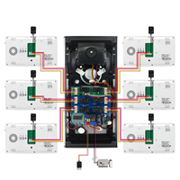 Sistema de Intercomunicación Anjielo para Edificios Inteligentes de 12 Unidades, Monitoreo en Tiempo Real, Videoportero Multifamiliar con Pantalla Táctil, Resistente al Agua para Exteriores
