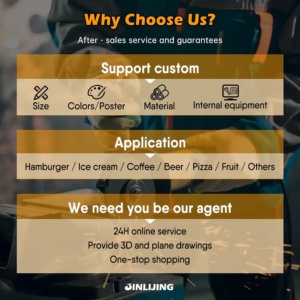 Chariot de nourriture pour hot-dogs à crème glacée électrique personnalisable pour l'extérieur chariot de nourriture mobile en vente remorque de nourriture pour barbecue chinois - Product Image 5