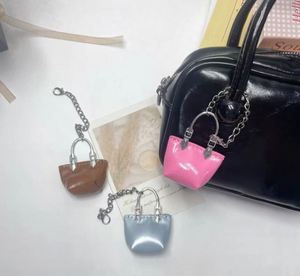 Mini Handbag Keychains Set Assorted Colors PU Leather Small Purse <b>Key</b> <b>Rings</b> Bag Charms Fashion Accessories for Women Gifts - Product Image 6