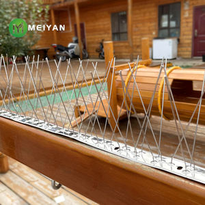 SS304ステンレス鋼ベースアンチバードスパイクフェンススパイク中庭25cm 33cm 50cmバードスパイク - Product Image 5