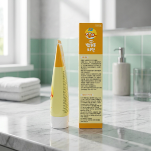 Pororo Kids <b>Toothpaste</b> 90g Pineapple Flavor Fluoride Free Oral Care for Children Home Use Regular Size Made in Korea - Product Image 3