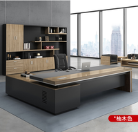 Fourniture d'usine Mobilier de bureau Grand bureau exécutif Patron Bureau Gestionnaire Table l Forme Personnalisé