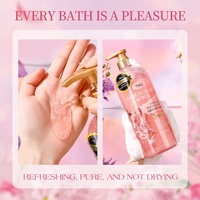 TWG RTS Vente en gros en stock 1000ml VC Gel douche exfoliant au curcuma Nettoyant hydratant éclaircissant pour le corps