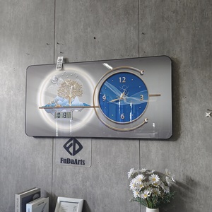 Reloj de pared de oficina para sala de estar, reloj silencioso con diseño de arte para decoración del hogar grande de fábrica de 100x50cm, envío directo DDP - Product Image 6