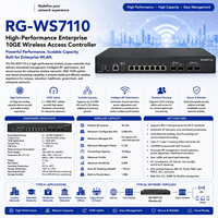 Rui Jie RG-WS7110 Controller di Accesso Wireless 10GE ad Alte Prestazioni per Imprese, Gestione WLAN Centralizzata