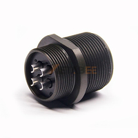 Connecteur circulaire robuste MS3101A18-10P MS3101A18-10S à 4 broches, 500V 23A, prise filetée en ligne pour connexions de fils