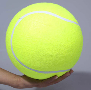 Toptan çevre dostu kauçuk 24 cm <span class=keywords><strong>Jumbo</strong></span> şişme 9.4 inç tenis topu interaktif köpek oyuncak - Product Image 3