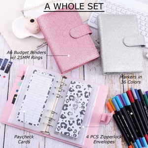 สมุดบันทึก/สมุดออร์กาไนเซอร์แบบห่วง <span class=keywords><strong>6</strong></span> ห่วง ขนาด A6 ปกหนังเมทัลลิกสีมันวาว ยี่ห้อ Yihe รุ่นขายดี <span class=keywords><strong>6</strong></span> สี ทนทาน ราคาประหยัด - Product Image 1