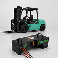 Batterie de traction au lithium LiFePO4 51,2 V 280 Ah pour chariot élévateur, système de manutention, CAN RS485, OEM ODM, vente en gros