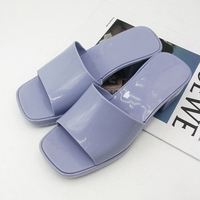 Chaussures en plastique à talons transparents étanches pour femmes, sandales à plateforme, pantoufles pour dames, nouvelle mode 2023