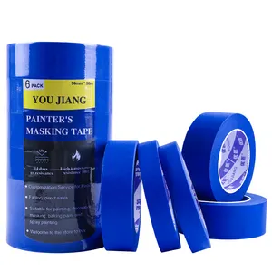 YOUJIANGUV耐性多表面耐熱3mm2090自動塗装用ブルーペインターのテープウォールペイントマスキングテープ