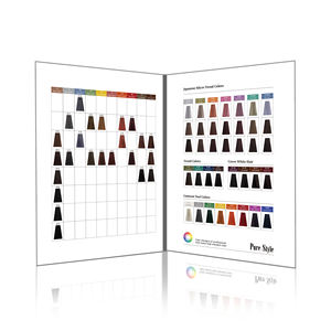 PureStyle - Carta de Colores de Cabello Permanente de Grado Alimenticio de 47 Colores, Estilo Europeo, Venta Especial, para Salón Profesional, Libro de Muestras de Tinte para el Cabello - Product Image 4