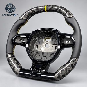 Volant sport en fibre de carbone 3 branches 40 mm pour Porsche Cayenne Macan Panamera Boxster Coupé pour GT4 958 997 987 993 - Product Image 1
