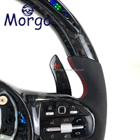 Volant en fibre de carbone forgé à LED personnalisé pour Mercedes-Benz pour W204 W205 W211 W212 W213 Toutes les séries Style de course amélioré