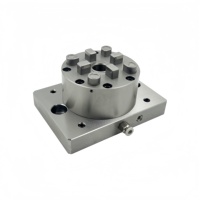 Mandrin pneumatique de précision 4 mors CNC System 3R D100 avec plaque de base pour électroérosion à plaquettes, indexation 0,005 mm HE-R06643