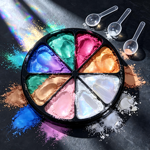 Poudre de pigment nacré effet mica et <span class=keywords><strong>peinture</strong></span> métallique à changement de couleur, virale sur TikTok, idéale pour les modèles de voitures et les casques - Product Image 6