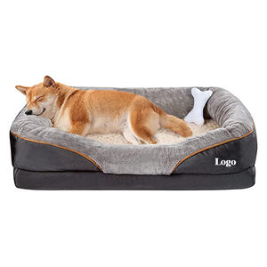 Cama para perro mascota transpirable ortopédica de espuma viscoelástica con cubierta extraíble y lavable - Product Image 1