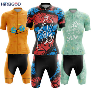HIRBGOD <span class=keywords><strong>Trajes</strong></span> <span class=keywords><strong>de</strong></span> equitación ciclista y tema <span class=keywords><strong>de</strong></span> <span class=keywords><strong>bicicleta</strong></span> para mujer - Product Image 1
