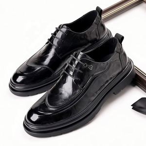 <span class=keywords><strong>Zapatos</strong></span> <span class=keywords><strong>de</strong></span> Vestir <span class=keywords><strong>de</strong></span> Cuero con Cordones para <span class=keywords><strong>Hombre</strong></span> <span class=keywords><strong>de</strong></span> Alta Calidad, Antideslizantes, Suaves, Formales y Casuales para Oficina, Primavera y Ocio - Product Image 1