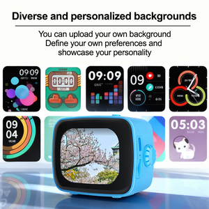 Enceinte portable sans fil XS08 BT5.4 Mini haut-parleur audio sans perte 5W 55Hz-20kHz alimenté par batterie avec écran intelligent pour la maison - Product Image 4