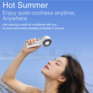 Custom Mini <b>Fan</b> Portable USB Rechargeable <b>Handheld</b> <b>Fan</b> with 1200mAh Battery ABS Material Button Control Outdoor Mini Cooling <b>Fan</b> - Product Image 6