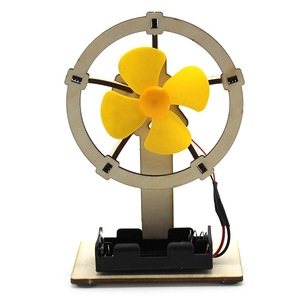 Kit de modelo de ventilador eléctrico de madera, juguete científico DIY para niños de 7 a 9 años, herramienta de aprendizaje para proyectos educativos STEM - Product Image 2