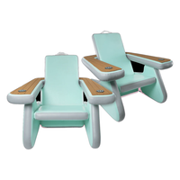 NOUVEAU 2023 RIDEWAVE Chaise aéro gonflable en tissu Drop Stitch, Tapis flottant gonflable, Chaise de quai, Canapé de relaxation pour lacs et rivières