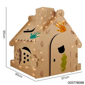 <span class=keywords><strong>Maison</strong></span> <span class=keywords><strong>en</strong></span> <span class=keywords><strong>carton</strong></span> à peindre soi-même, <span class=keywords><strong>maison</strong></span> <span class=keywords><strong>en</strong></span> papier, jouet pour enfants avec lumière, <span class=keywords><strong>maison</strong></span> de <span class=keywords><strong>poupée</strong></span> <span class=keywords><strong>en</strong></span> papier - Product Image 4