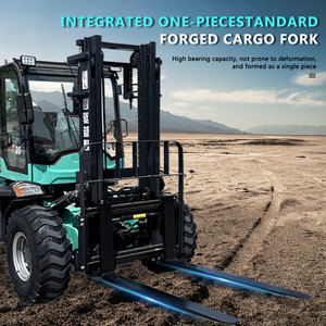 Carrello Elevatore <span class=keywords><strong>Diesel</strong></span> 4WD per Interni da 1,5T con Montante a 3 Sezioni e Pneumatici Solidi per Fattoria e Magazzino - Product Image 5