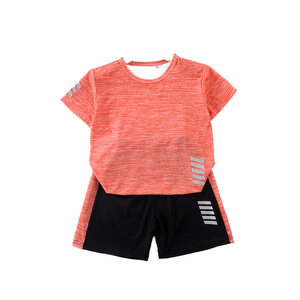Kids Unisex Tracksuits Summer Sport <b>Clothing</b> Sets Anti-Bacterial Sweat-Wicking Spandex/Cotton Quick Dry Short Sleeve T-shirt - Product Image 1