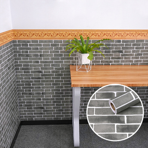 Coloré Brique Motif Autocollant Mural Papiers Peints Texturé Décor À La Maison 3d Pvc <span class=keywords><strong>Papier</strong></span> Peint Auto-adhésif - Product Image 3