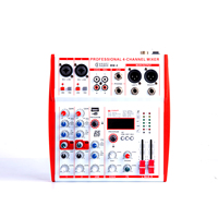 Console de mixage audio professionnelle MW-4 à 2 canaux 150W en aluminium, contrôleur DJ avec égaliseur complet, alimentation fantôme 48V, MP3/BT/USB, boucle/sampler