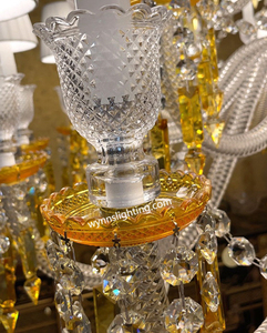 Europa cổ điển charleston pha lê ánh sáng mặt dây chuyền truyền thống pháp treo đèn có thể điều chỉnh chiều cao trang trí đèn chùm - Product Image 6