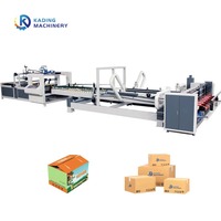Machine à coller et à clouer à grande vitesse pour la fabrication de boîtes en carton avec machine de cerclage automatique