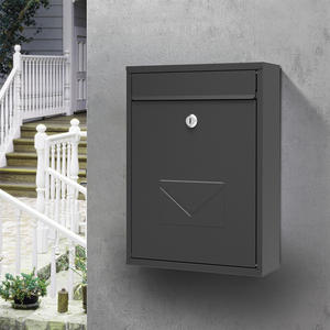 Buzón de Metal montado en la pared impermeable para exteriores, entrega de paquetes de jardín doméstico con cerradura, cajas de letras de Metal para aplicación posterior - Product Image 2