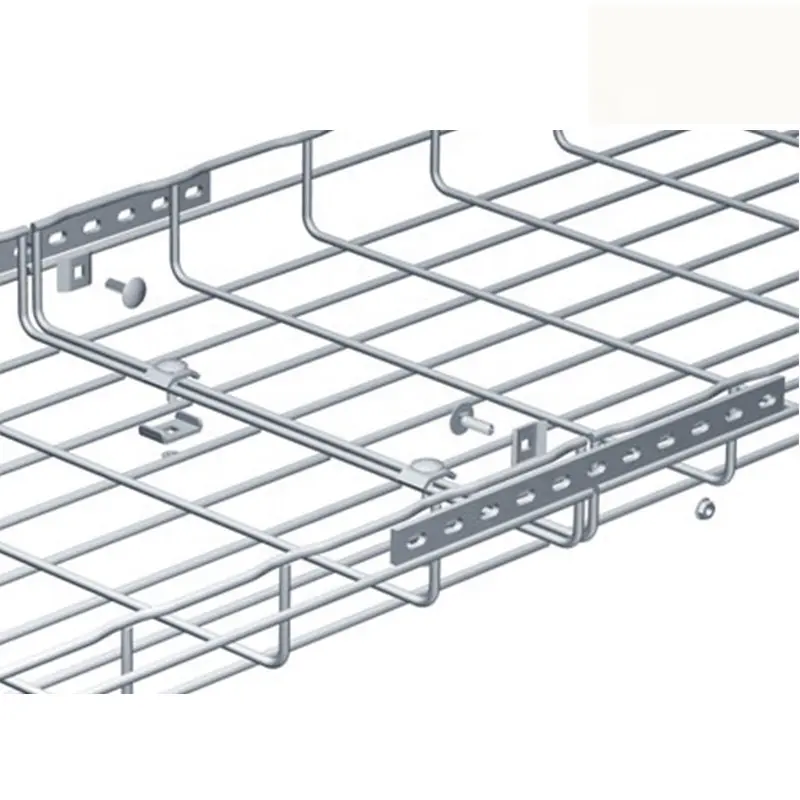 stainless steel aluminum office super market mill data center metal mesh cable tray cable wire mesh tray