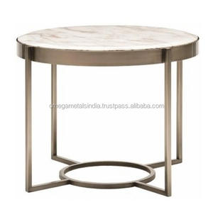 2026 Modern Luxury Full Metal Coffee <b>Table</b> and <b>Side</b> <b>Table</b> Set Colorful Home Furniture for Living Room Affordable - Product Image 3