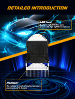 Phares LED automobiles 12V neufs YT-84-3 pour camionnettes JMC Da Dao EV 18W 11000 LM